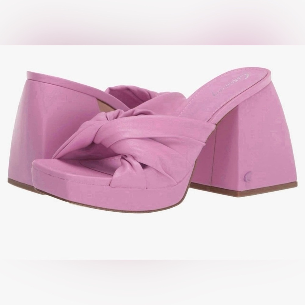 Women 90s Inspired Circus By Sam Edelman Block knotted Chunky Heel Platform